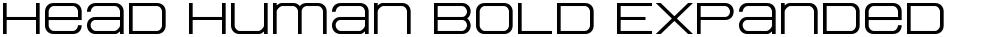 Head Human Bold Expanded