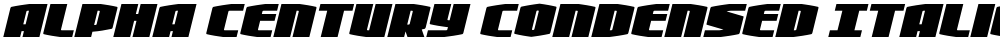 Alpha Century Condensed Italic