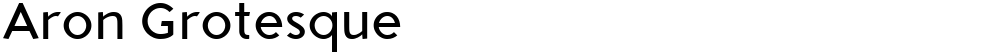 Aron Grotesque