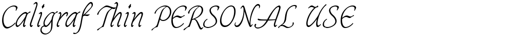 Caligraf Thin PERSONAL USE