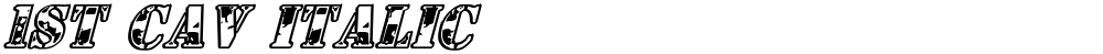 1st Cav Italic