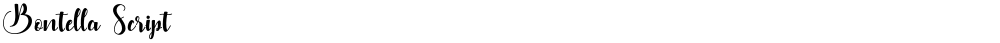 Bontella Script