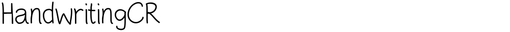 HandwritingCR