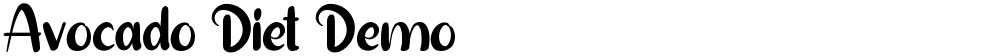 Avocado Diet Demo