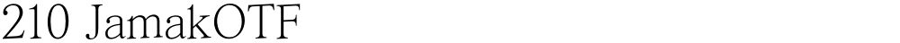 210 JamakOTF