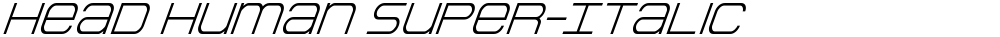Head Human Super-Italic