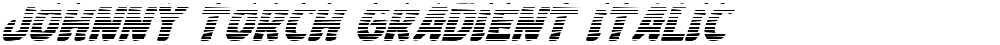 Johnny Torch Gradient Italic