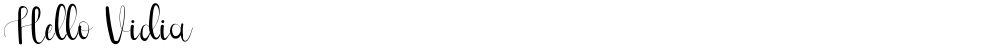 Hello Vidia