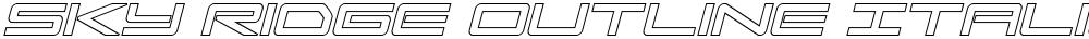 Sky Ridge Outline Italic