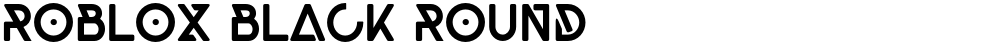 Roblox Black Round