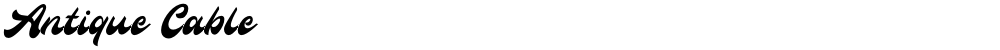 Antique Cable