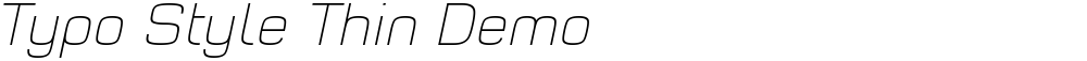 Typo Style Thin Demo