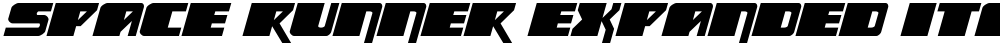 Space Runner Expanded Italic