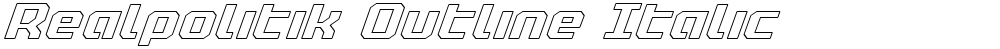 Realpolitik Outline Italic