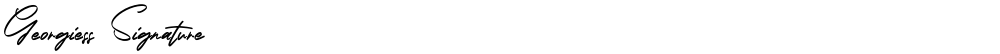 Georgiess Signature
