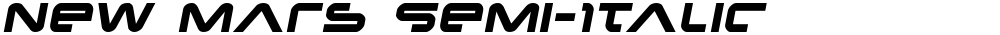 New Mars Semi-Italic