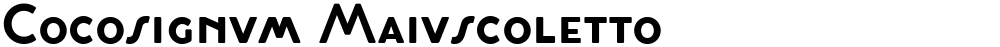 Cocosignum Maiuscoletto
