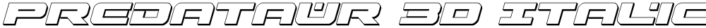 Predataur 3D Italic