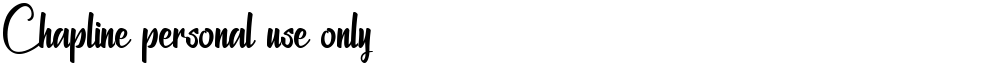 Chapline personal use only