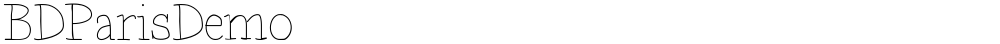 BDParisDemo
