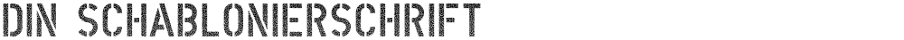DIN Schablonierschrift