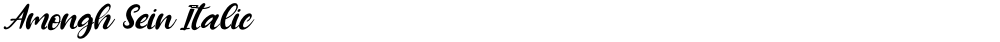 Amongh Sein Italic