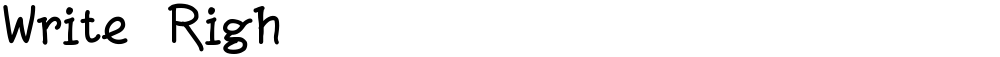 Write Righ