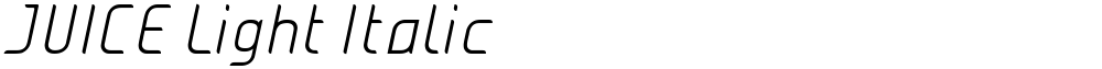 JUICE Light Italic