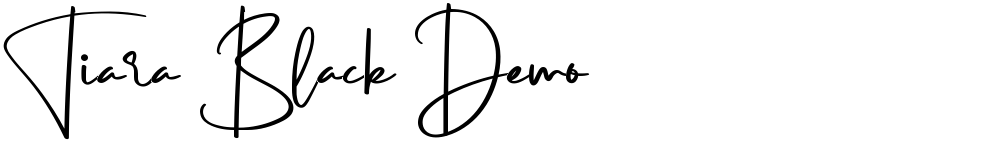 Tiara Black Demo