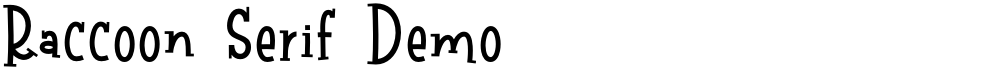Raccoon Serif Demo