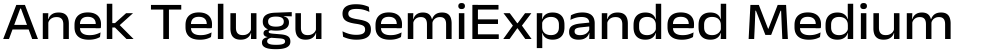 Anek Telugu SemiExpanded Medium