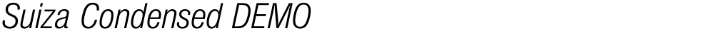 Suiza Condensed DEMO