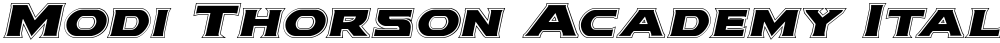 Modi Thorson Academy Italic