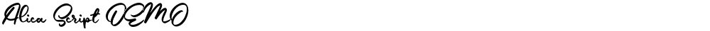 Alica Script DEMO