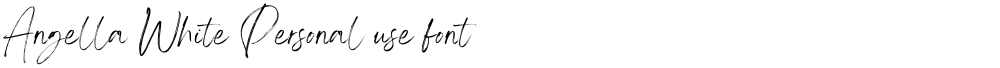 Angella White Personal use font