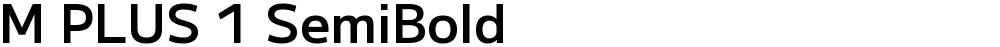 M PLUS 1 SemiBold