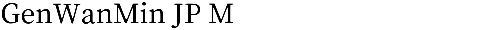 GenWanMin JP M