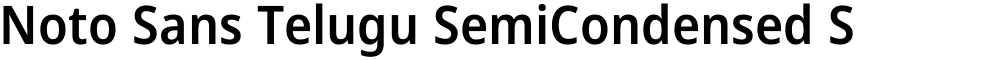 Noto Sans Telugu SemiCondensed SemiBold