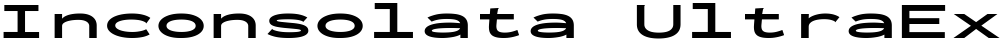 Inconsolata UltraExpanded ExtraBold