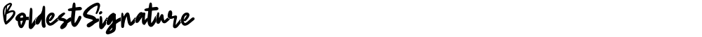 BoldestSignature