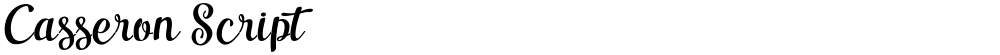Casseron Script