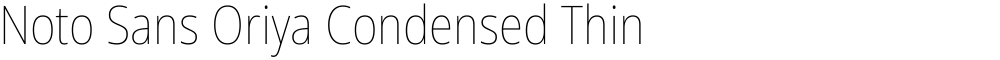 Noto Sans Oriya Condensed Thin