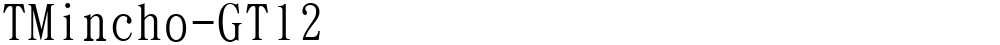 TMincho-GT12