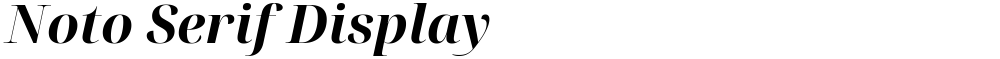 Noto Serif Display