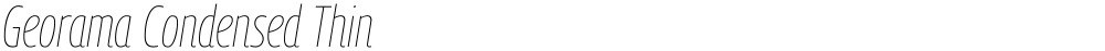 Georama Condensed Thin