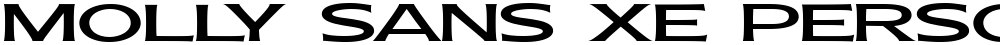 Molly Sans XE PERSONAL