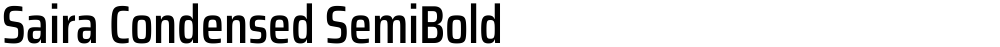 Saira Condensed SemiBold