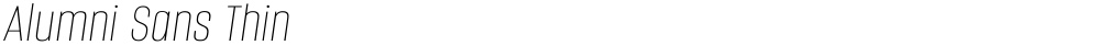 Alumni Sans Thin