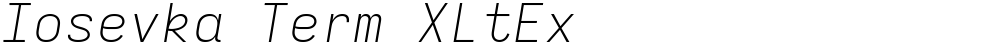 Iosevka Term XLtEx