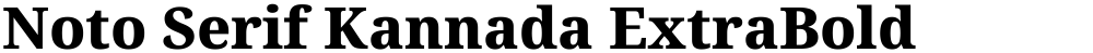 Noto Serif Kannada ExtraBold